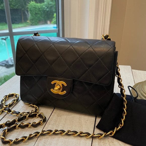 CHANEL Handbags - 💕Vintage CC Mini Square / Price is Firm 🤗